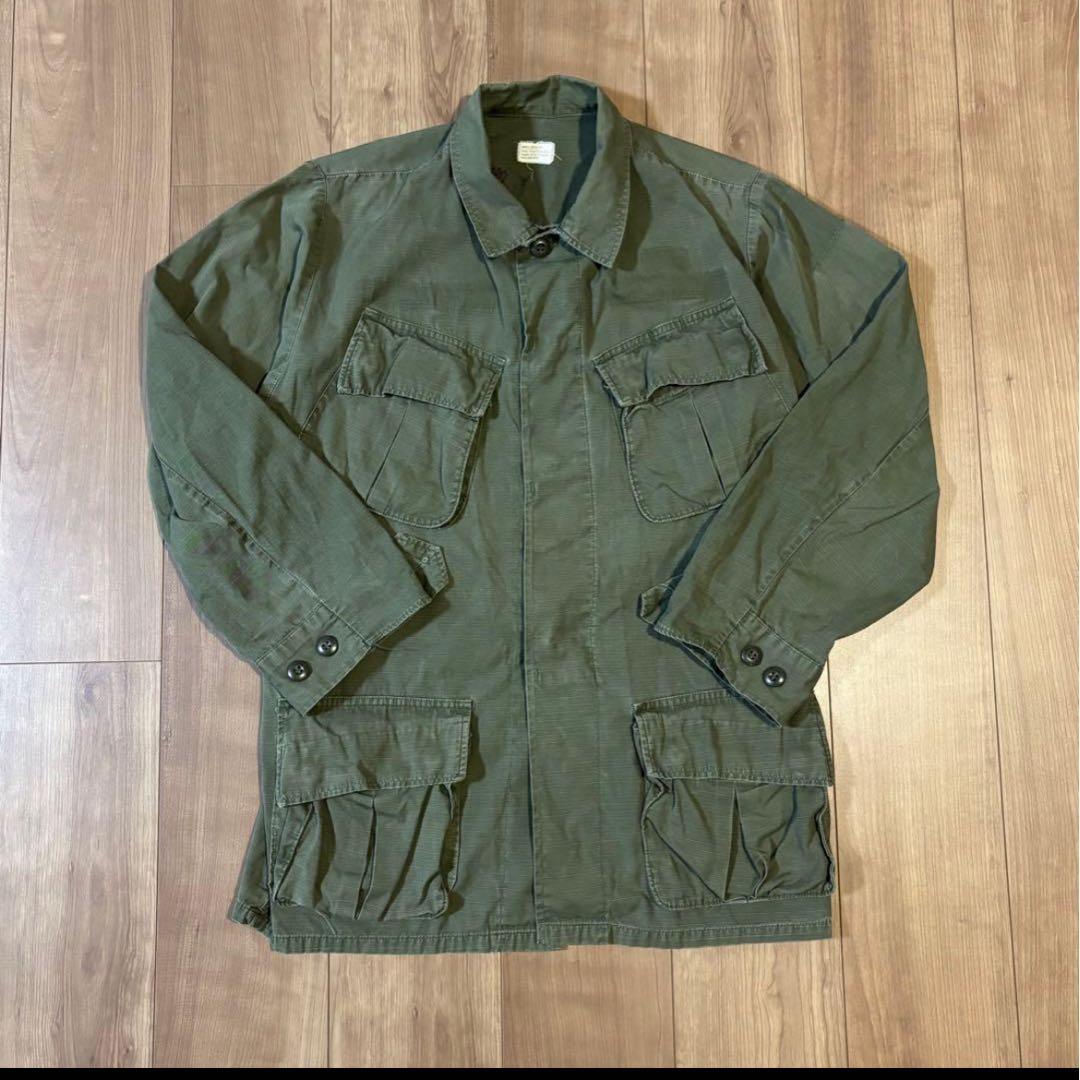 70s U.S.ARMY ジャングルファティーグ 4th リップストップ S-R