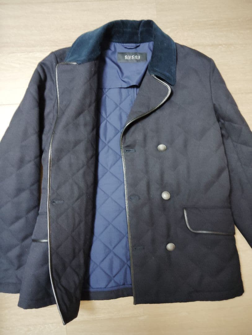 GUCCI グッチ ピーコート ネイビー サイズ46