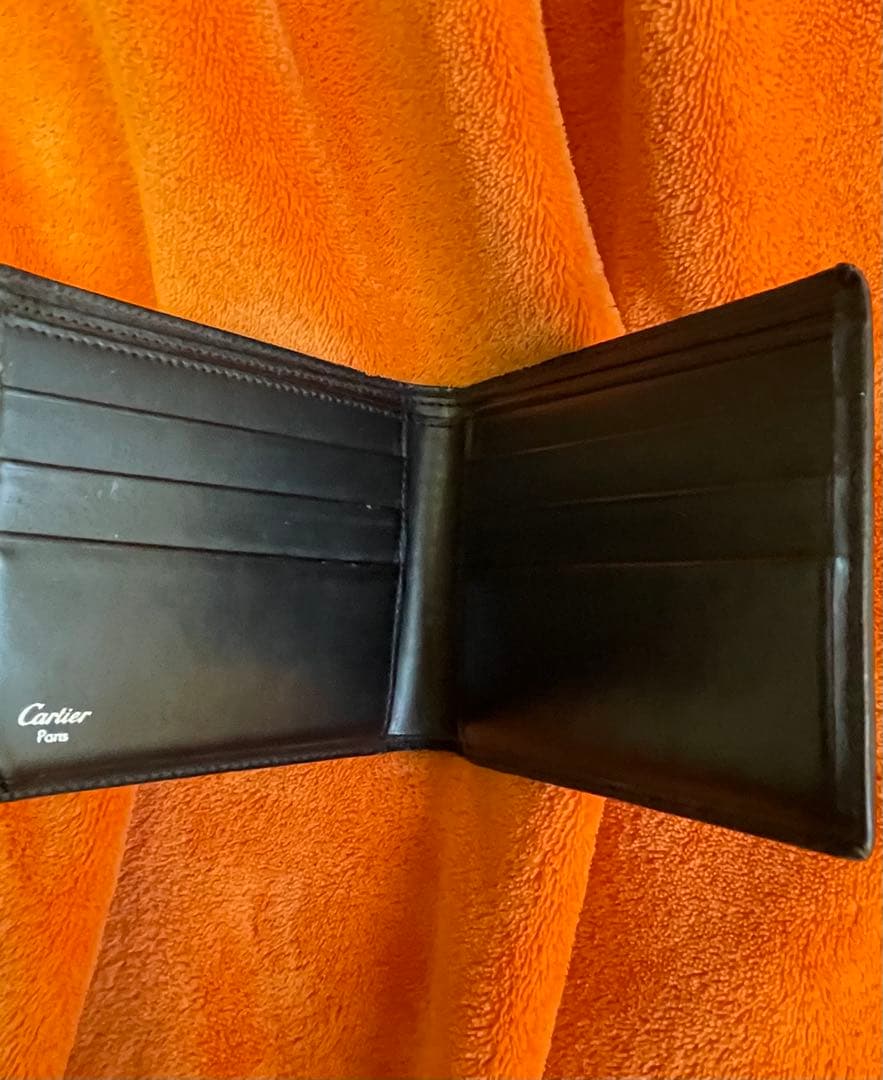 Cartier ブラック 二つ折り財布