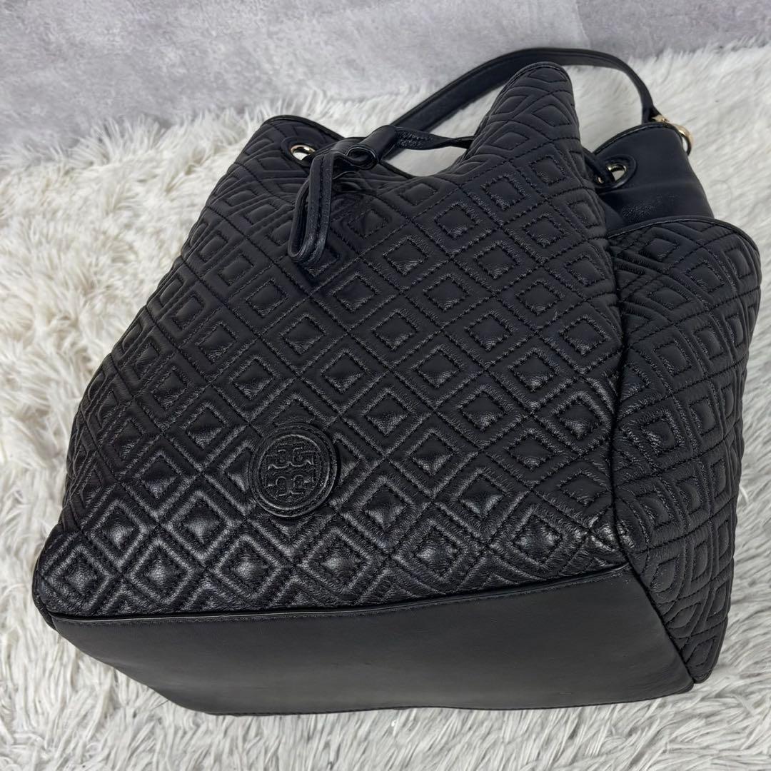 極美品 トリーバーチ レザー 2way 巾着 斜め掛け フレミング 黒 ブラック
