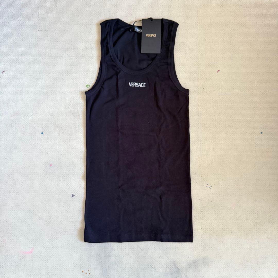 VERSACE ブラック タンクトップ