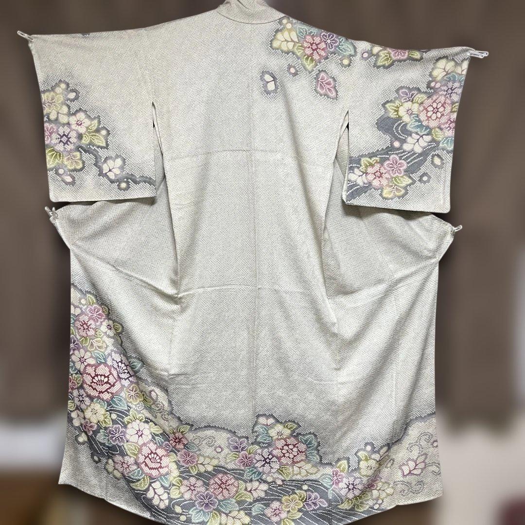 ひまわり　総絞り訪問着