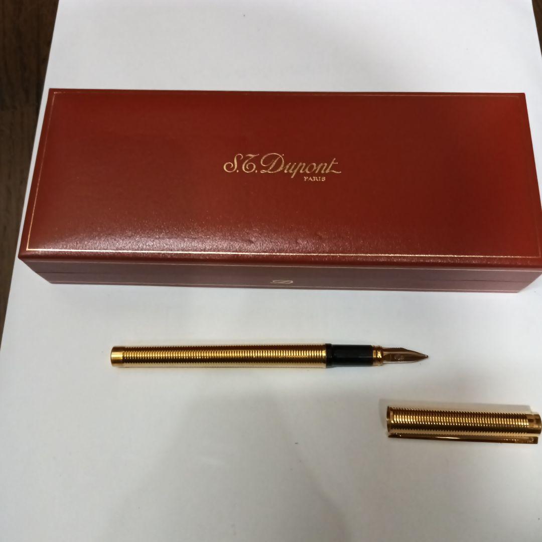 d*7様 S.T. Dupont ゴールド万年筆 専用箱付き