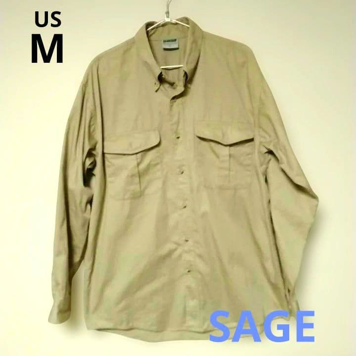 セ－ジ SAGE フィッシングウェア 長袖シャツ 未使用 M(USサイズ)釣り服
