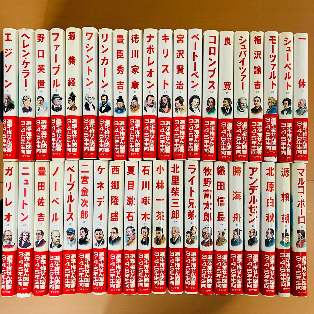 ポプラ社　子どもの伝記全集　40冊セット　まとめ売り