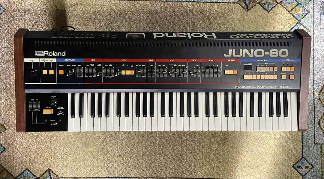 アンリ090　整備済みRoland JUNO-60 アナログシンセサイザー