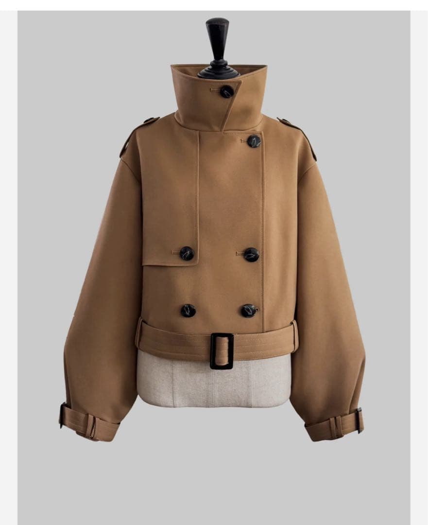 シェリエ sheller 2way short trench coat