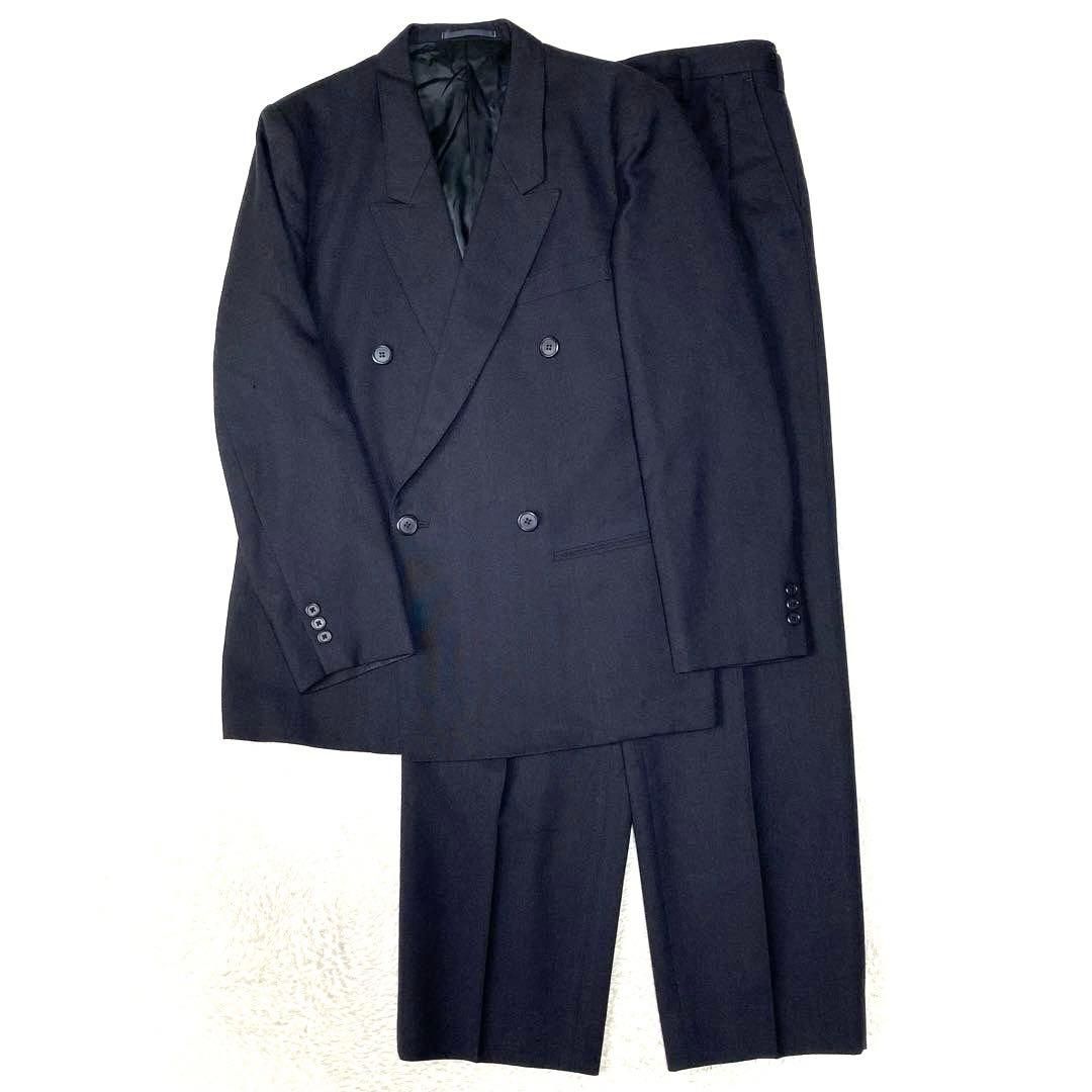 80s 初期　Y's for MEN スーツ　ウールギャバジン　yzip ダブル