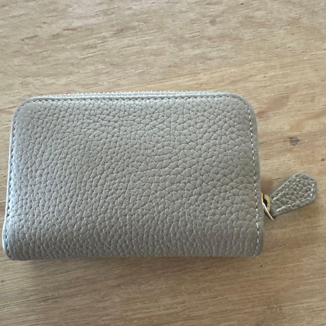 お値下　ボナベンチュラ ミニキーウォレット　グレージュ　ピンク