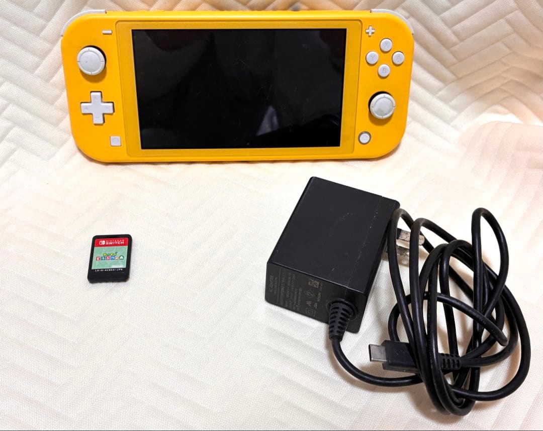 Switch lite 本体 あつ森 ソフト 充電器付き