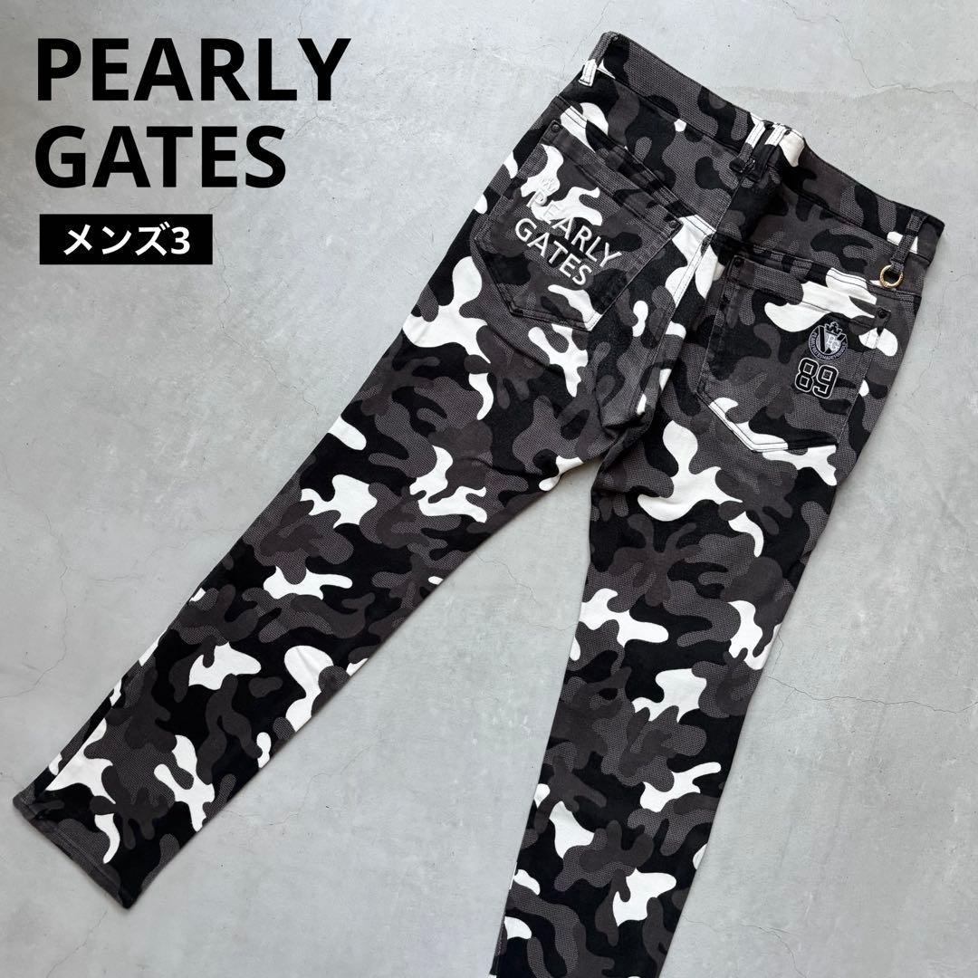 PEARLY GATES カモフラ迷彩総柄 ストレッチロングパンツ 30周年記念