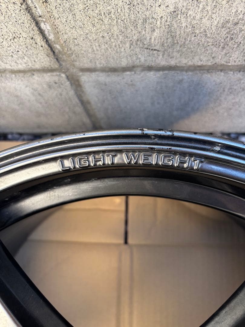 PIAA18インチアルミホイール9.5j+38中古2本5穴114.3