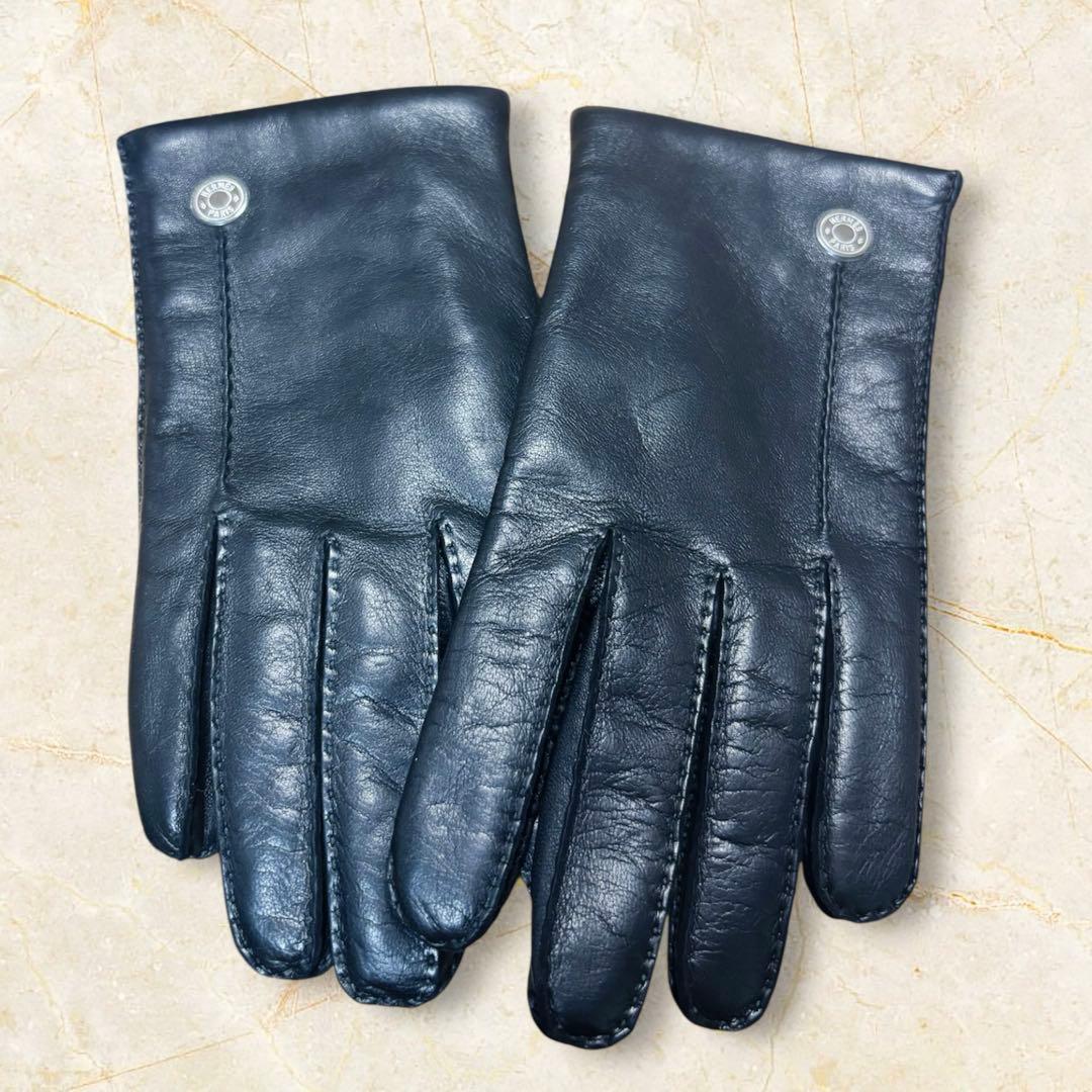 エルメス 革手袋 ラムレザー