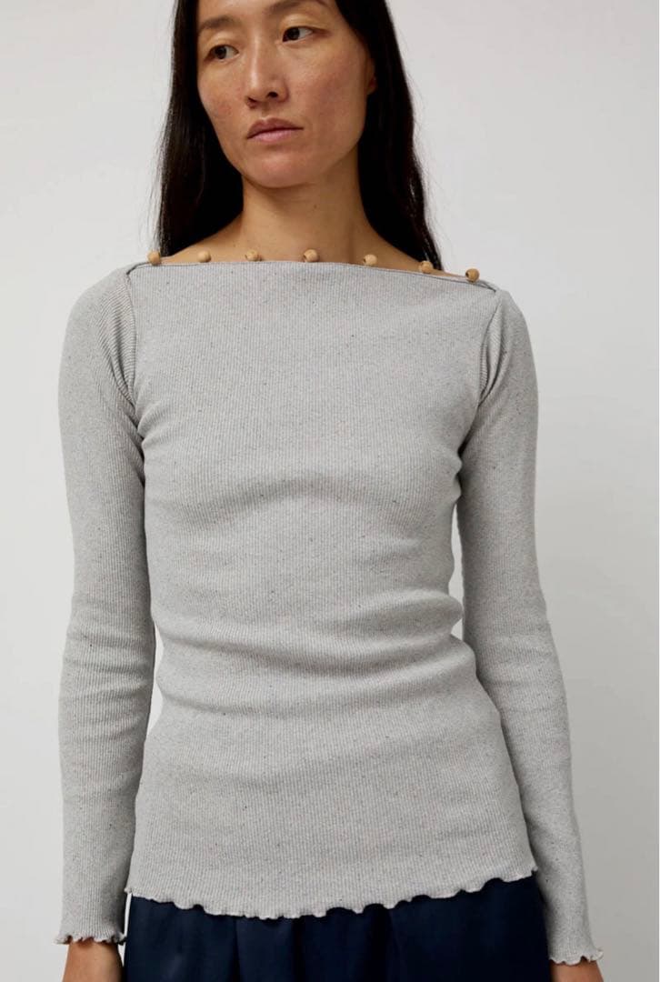 トップス Baserange TAV long sleeve Grey Melange