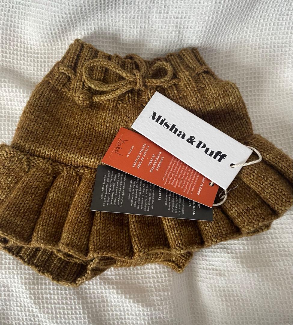 misha&puff スカート　スケポン 12m-18m メリノウール