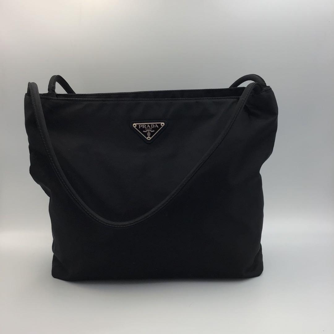 PRADA ヴィンテージ ナイロン ショルダーバッグ 黒 正規品