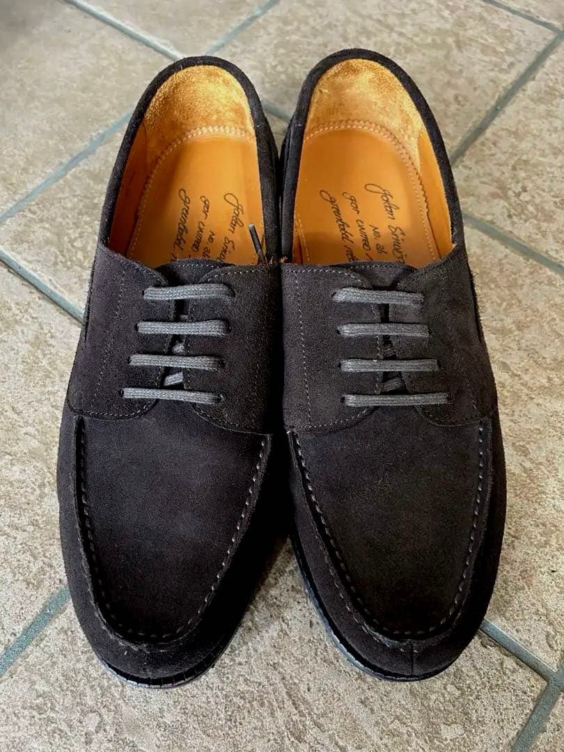 ジャランスリワヤ　スエード　ブラウン　4アイレット革靴 size41