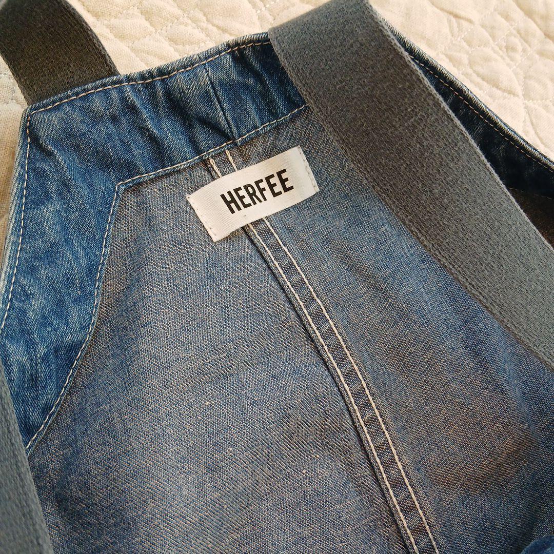 HERFEE デニムブルー オーバーオール