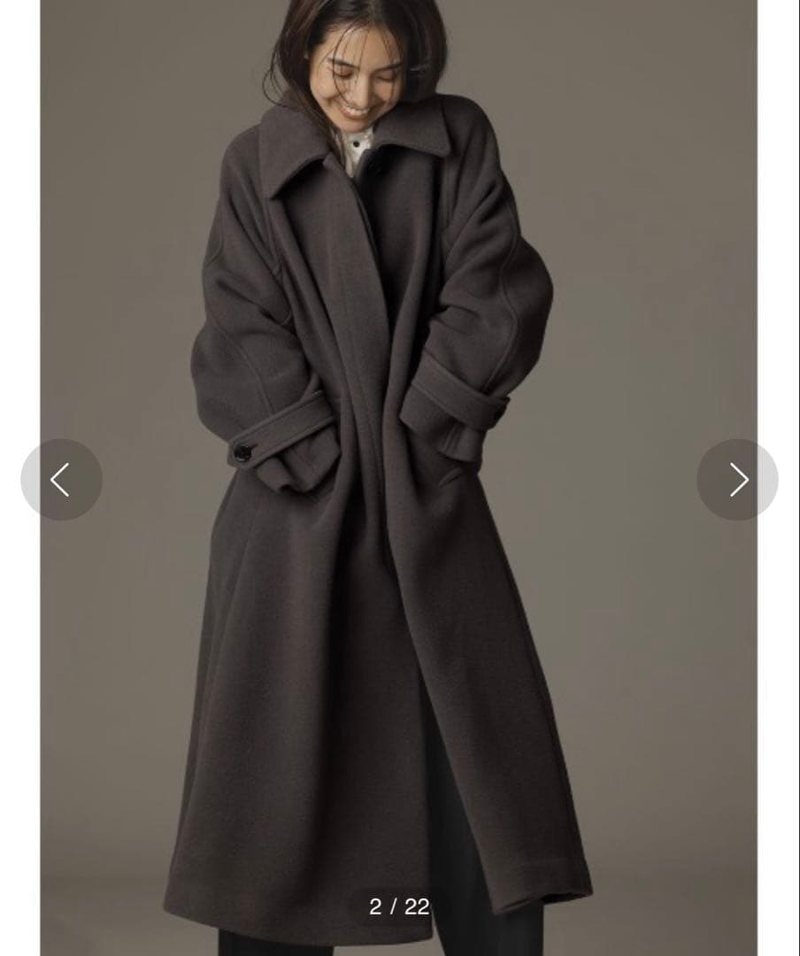 FRAY I.D バルマカンロングコート　モカ