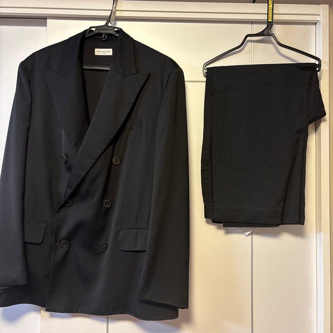 DRIES VAN NOTEN ブラックスーツ セット S