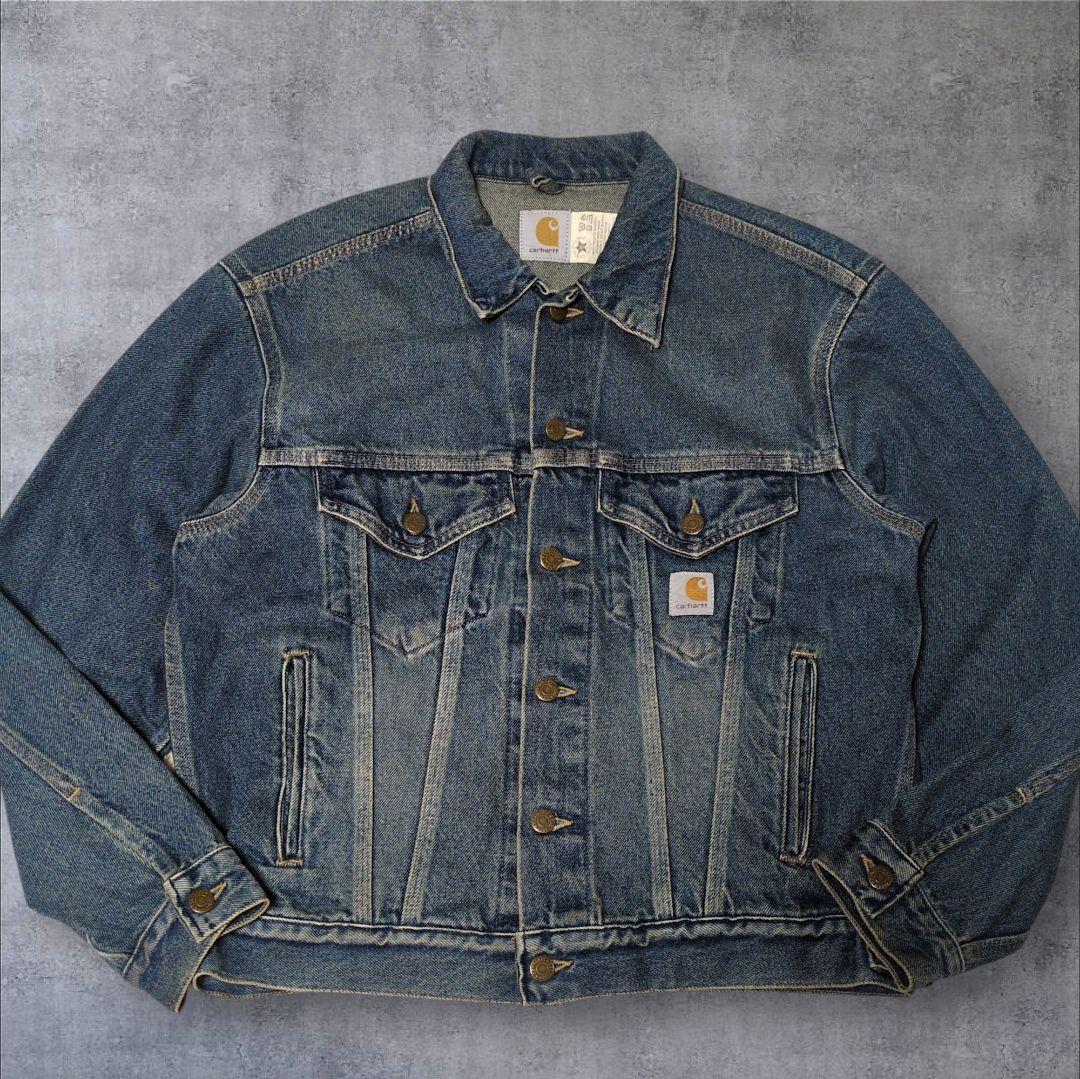 色落ち抜群✨Carhartt USA製 デニムジャケット トラッカー XL