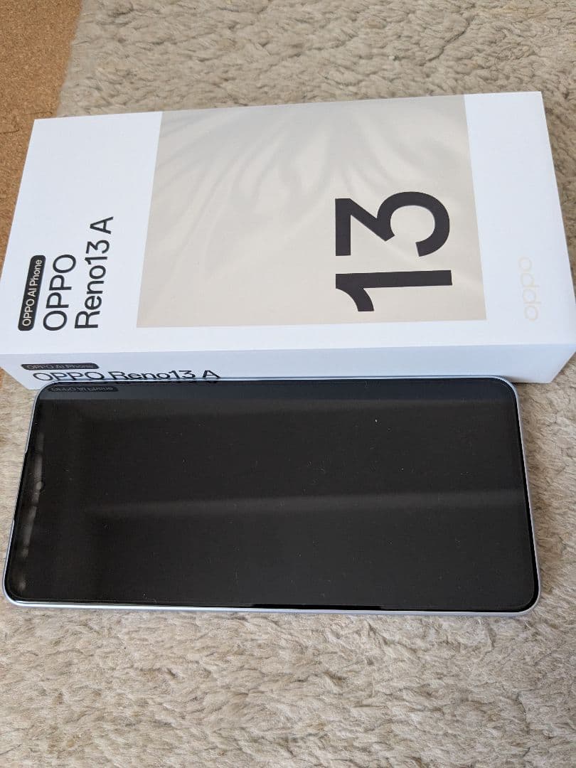 【送料込】【ほぼ新品】OPPO Reno13 A ライトブルー 本体