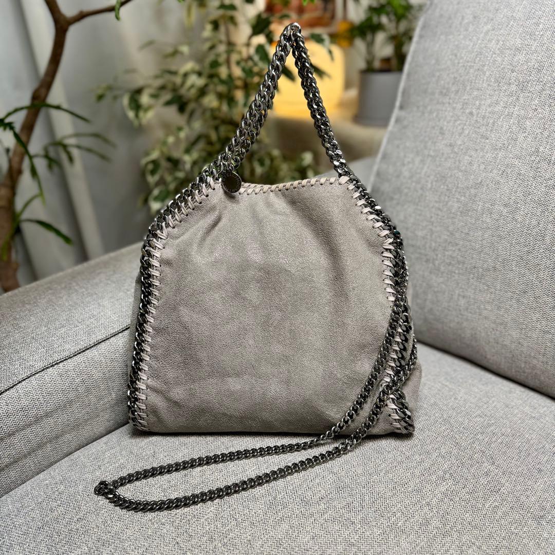 ステラ マッカートニー ファラベラ ミニ トートバッグ ライトグレー