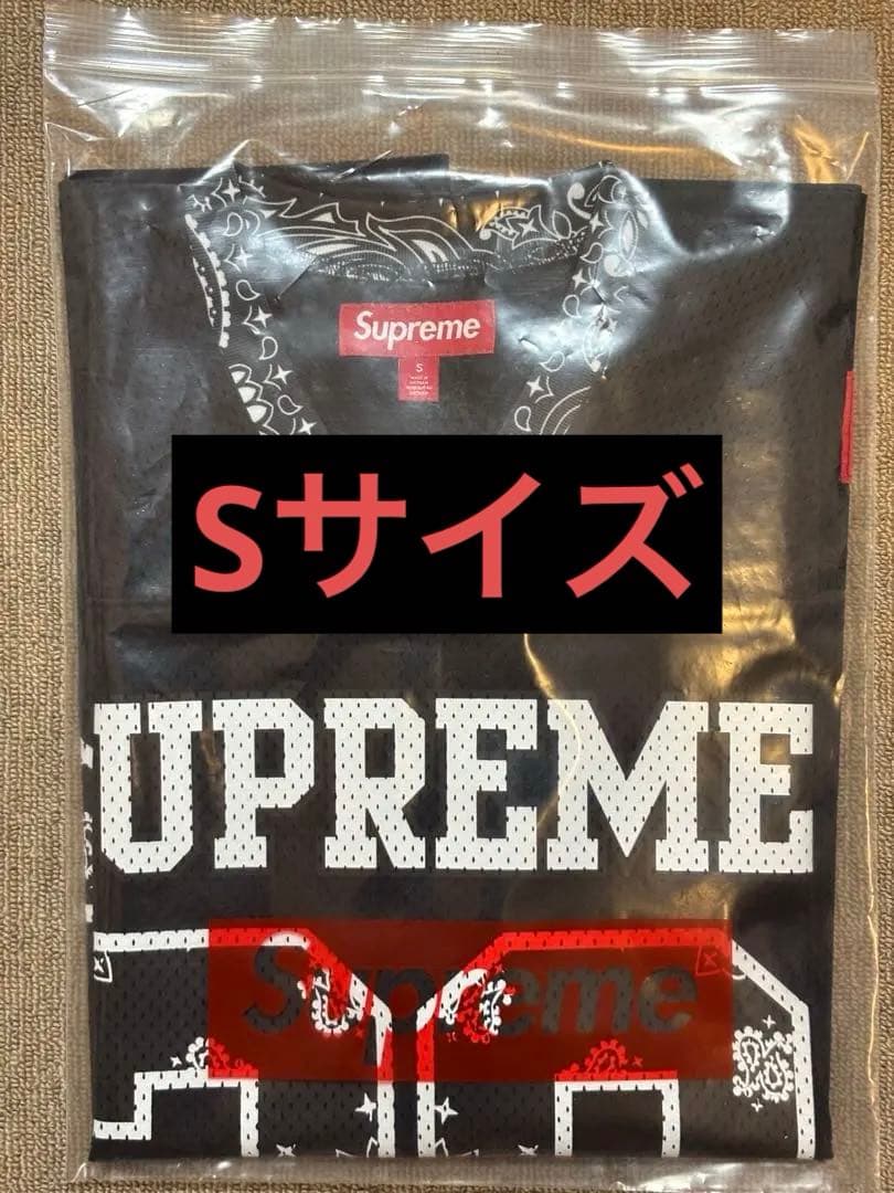 supreme Bandana Football Jersey 黒　Sサイズ