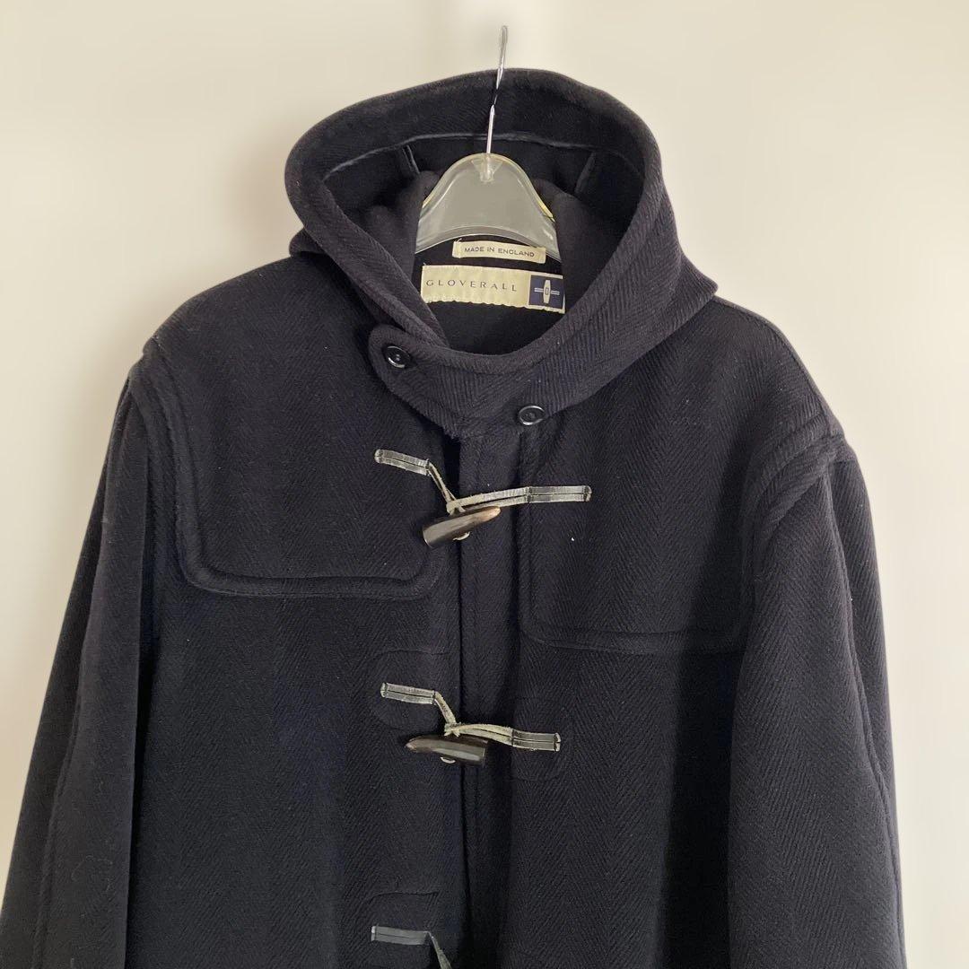 38 GLOVERALL ネイビー キングストン　moorbrook ヘリンボン