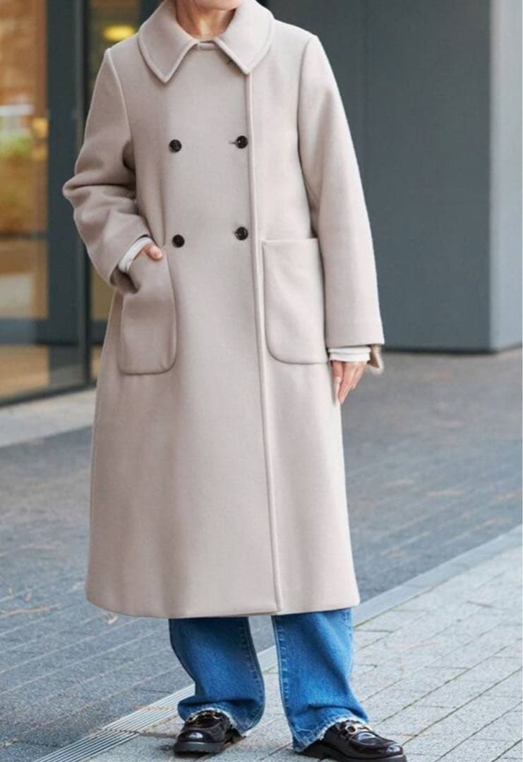 イエナ　メルトン W前 Aライン コート