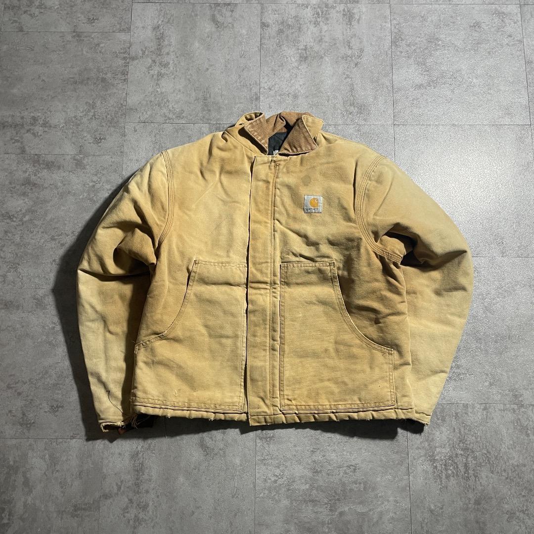 80-90s 星タグ USA製 ブラウン カーハート 短丈トラディショナル