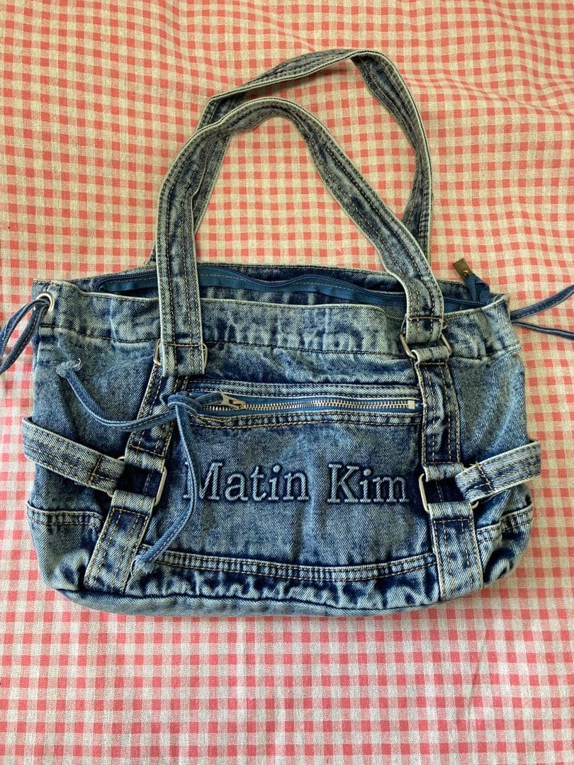 Matin Kim デニムショルダーバッグ