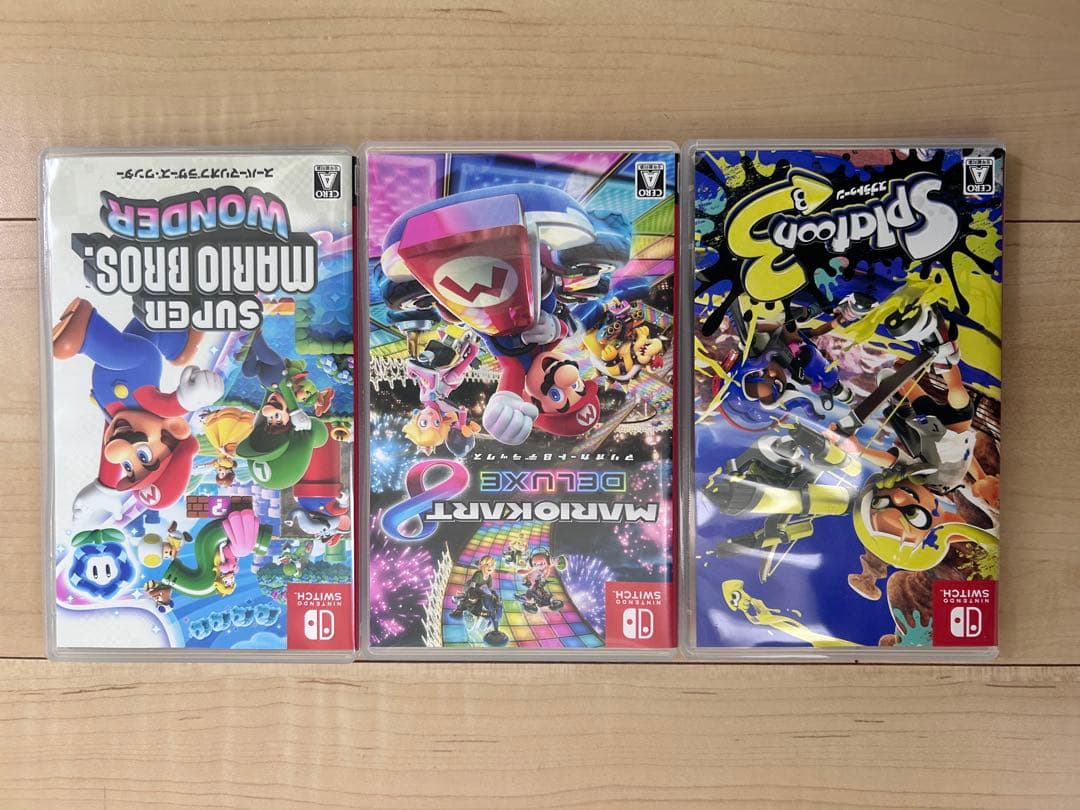 スプラトゥーン3マリオカート8スーパーマリオブラザーズワンダー 3本まとめ売り