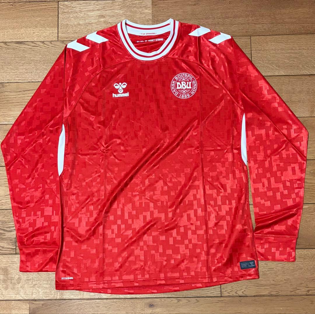 デンマーク代表 2024 ホーム 長袖レプリカユニフォーム