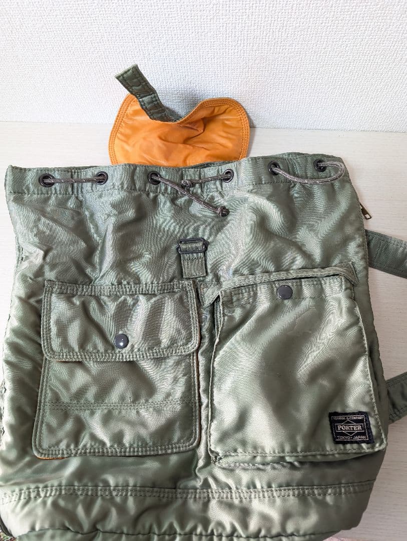 【希少廃盤】PORTER ポーター タンカー リュック セージグリーン