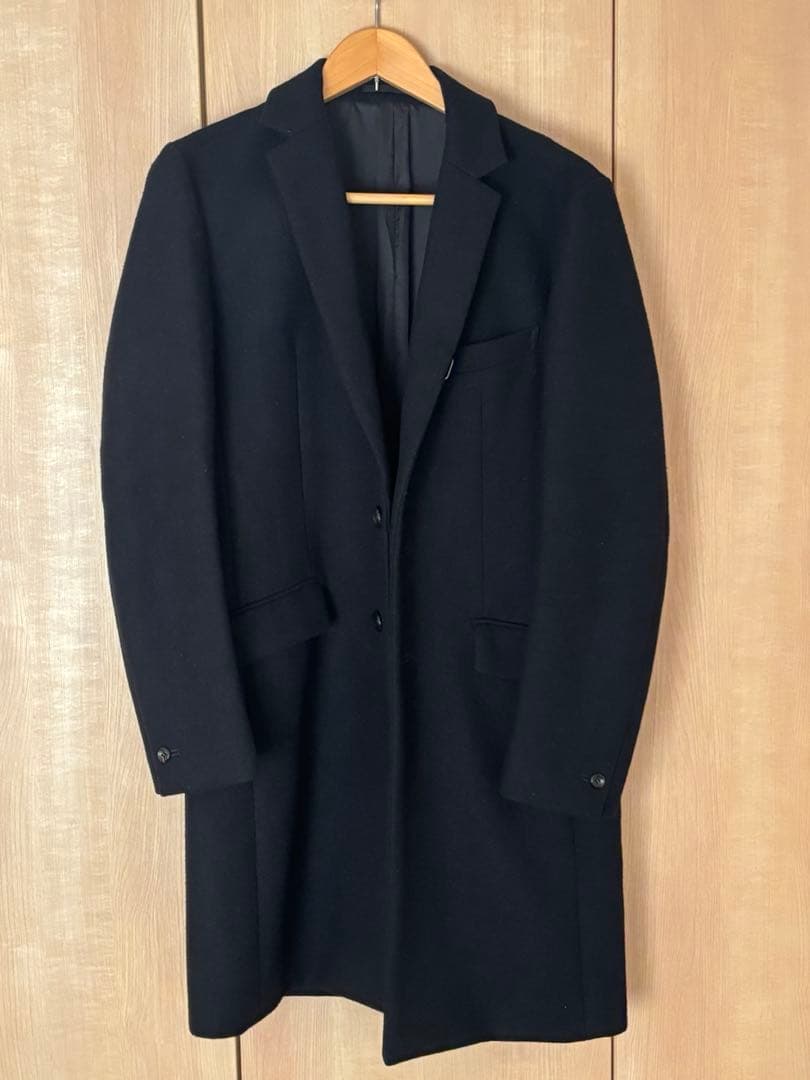 ATTACHMENT カシミヤ混メルトン チェスターコート