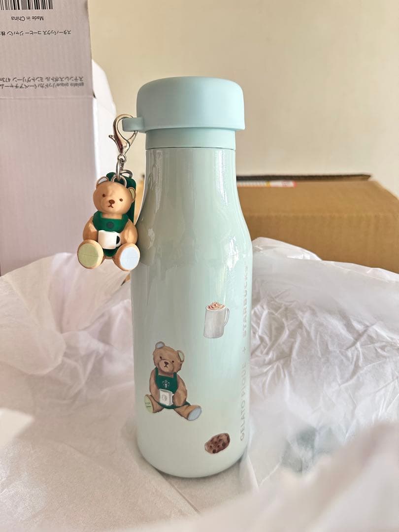スターバックス　ジェラートピケ　ステンレスボトル　ミント