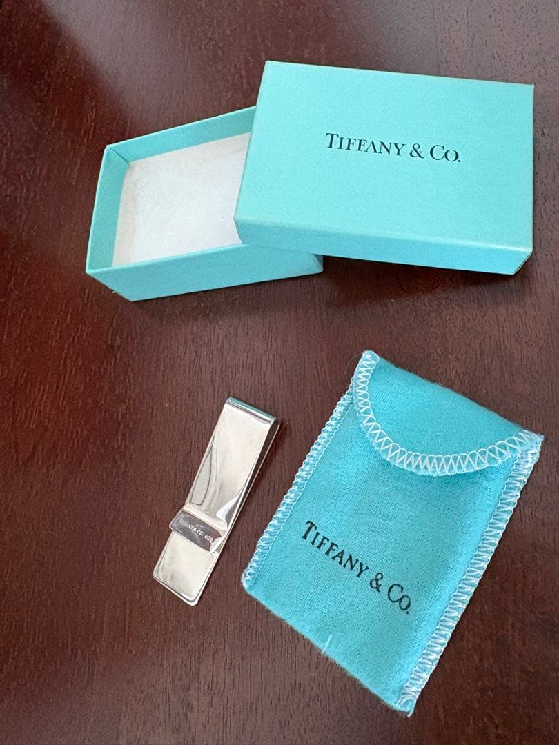 [美品-箱付き] Tiffany ティファニーマネークリップ　シルバー925