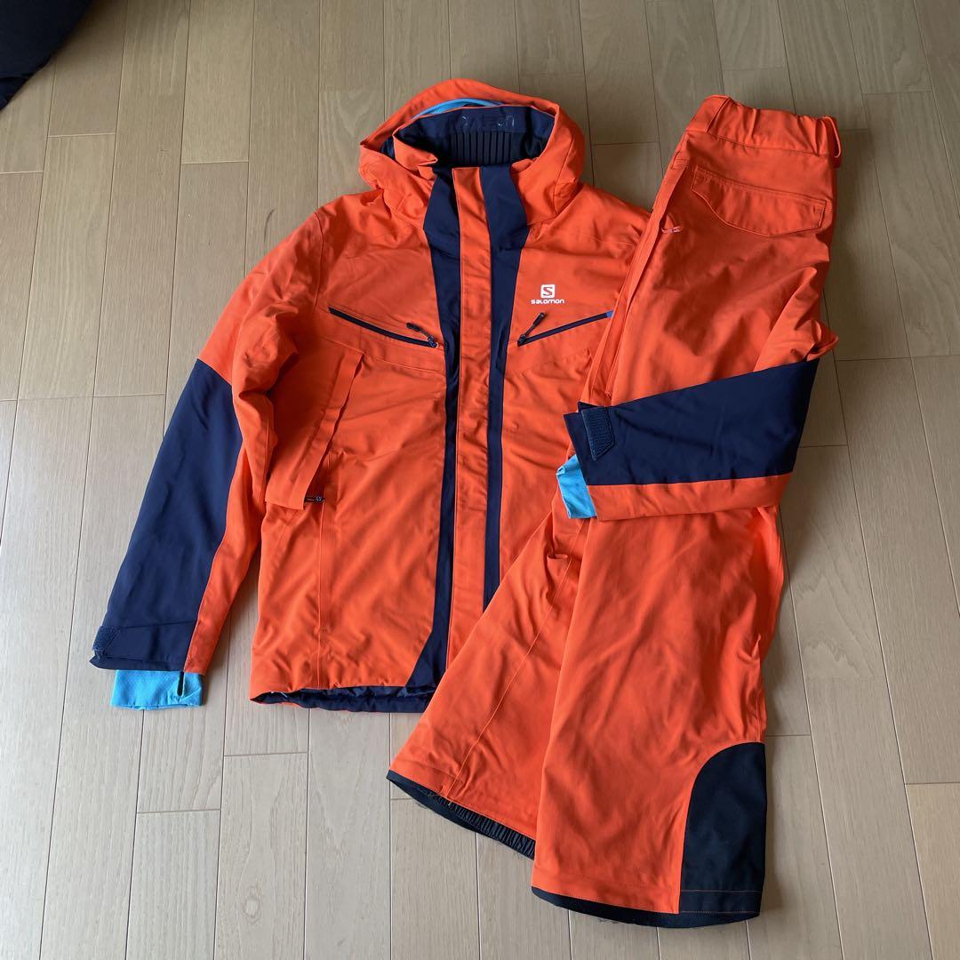 サロモン　SALOMON スキーウェア上下　サイズM （L相当）中古