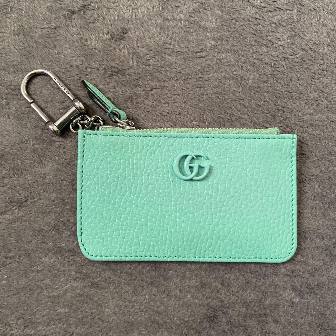 の*み様 GUCCI ミント レザー キーケース
