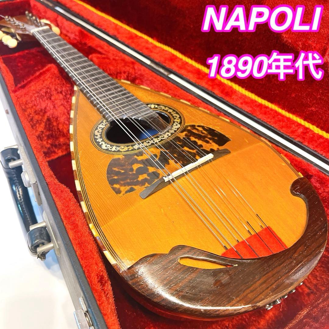 希少NAPOLI マンドリン 1890年代　インレイ　ARTURO FARINI