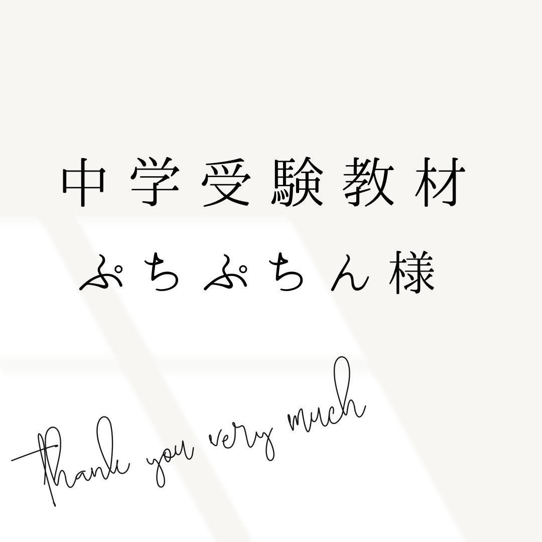 ぷちぷちん　中学受験　暗記カード