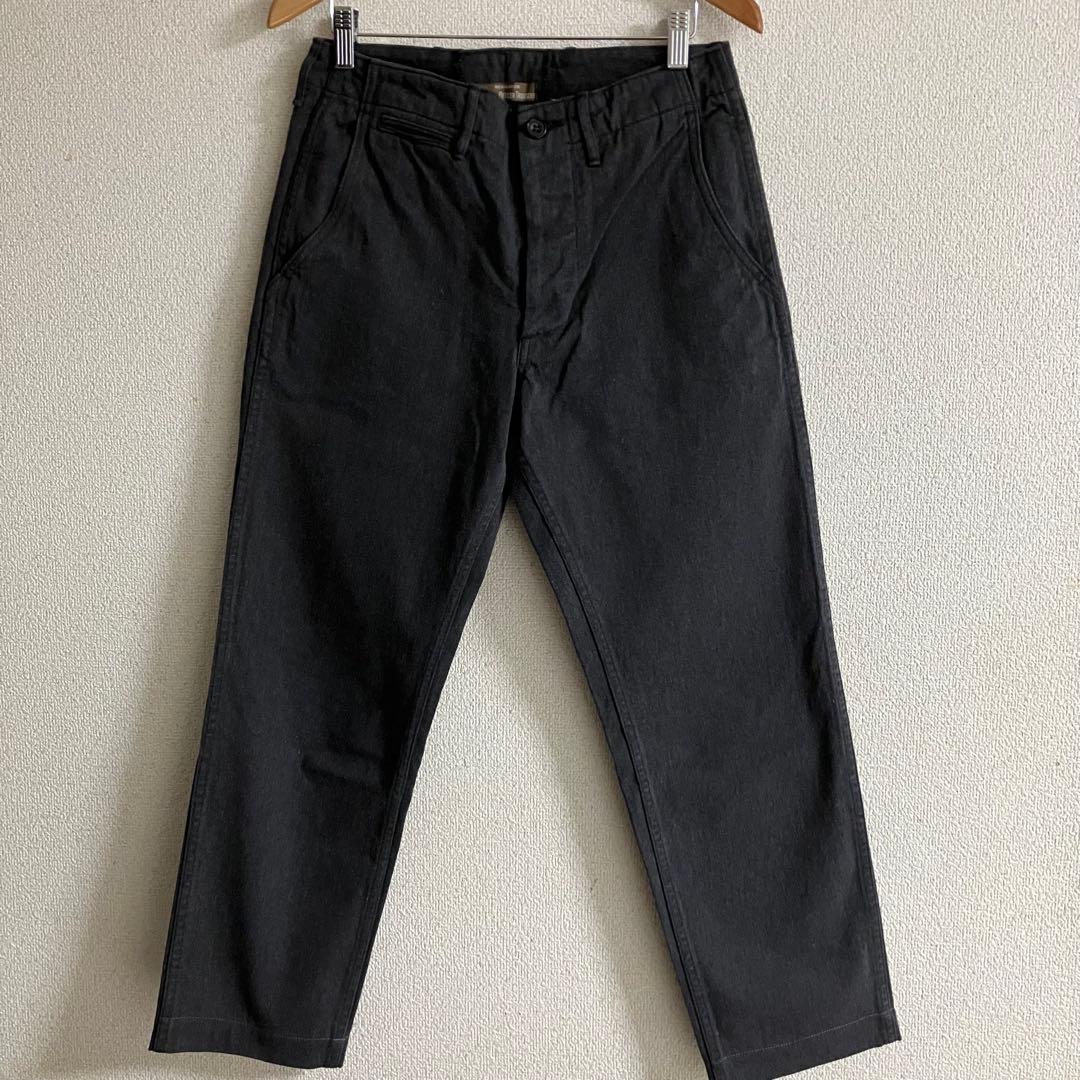 新品未使用　Wokers Officer Trousers　ブラックデニム