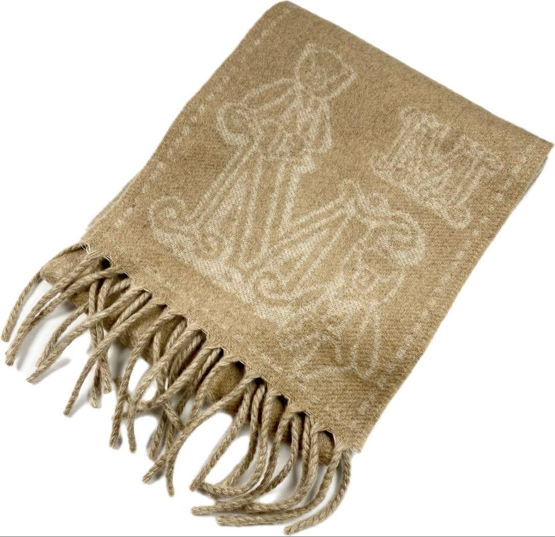 【極美品】Max Mara マックスマーラ カシミヤ100%マフラー テディベア