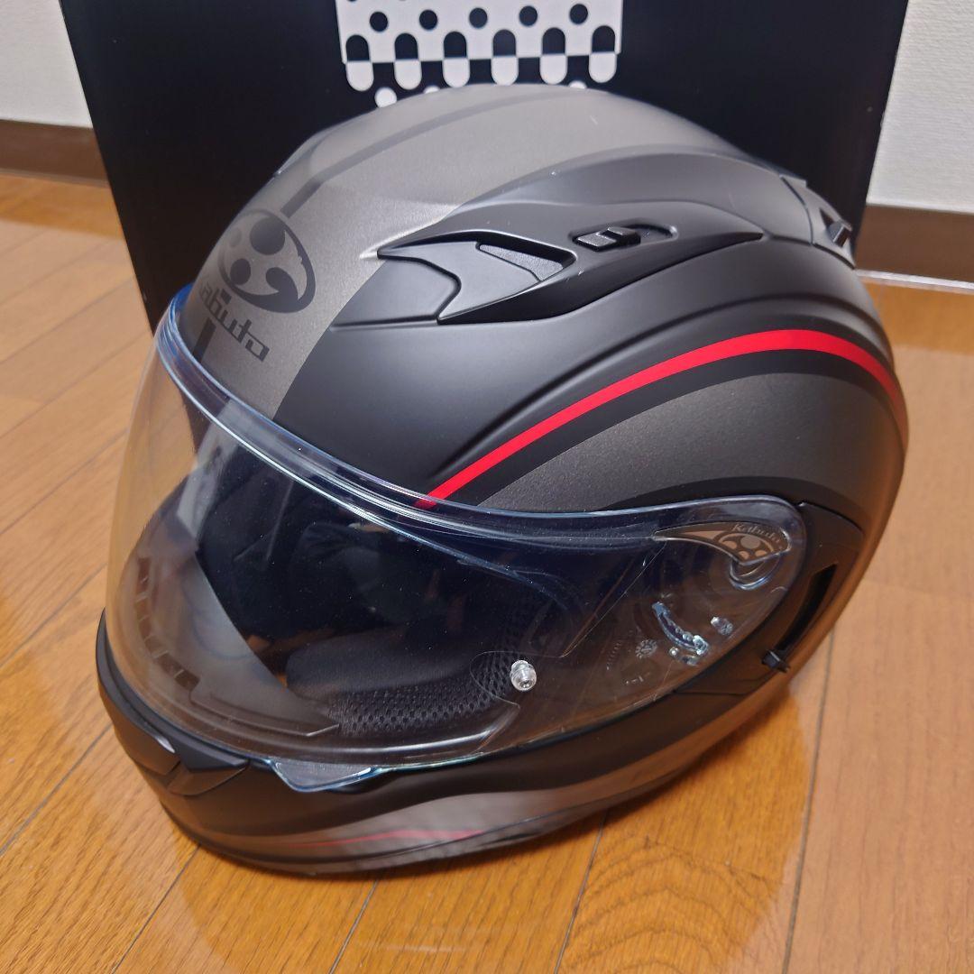 【美品】OGK Kabuto KAMUI-Ⅲ Sサイズ マットブラック/レッド