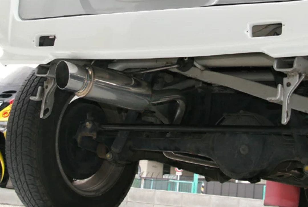 Bluefin スズキジムニー JB23 SUS 左出し砲弾シルバーマフラー