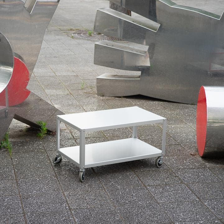 廃盤 無印良品 MUJI アルミ ローテーブル ワゴン 鈴木敏彦