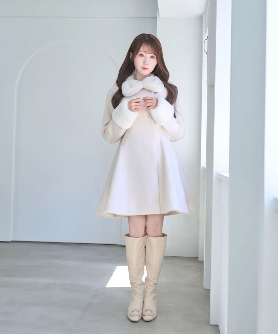 Rosé Museロゼミューズtippet set flare coatホワイト