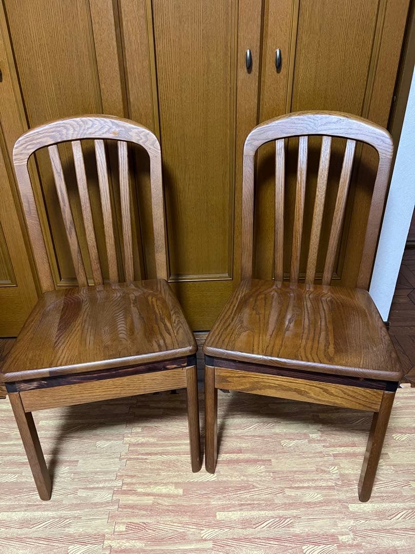 maruni マルニ木工 ダイニングチェア ブラウン 椅子チェア　2脚セット