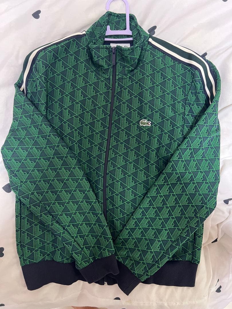 【美品】LACOSTEモノグラムジャージ